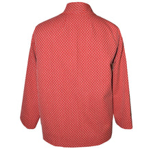 Load image into Gallery viewer, Luscious Tangerine Red with White Thread Textured Kimono Jacket