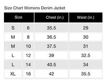 Load image into Gallery viewer, Embroidered Vertical Peacock Black Denim Jacket LG