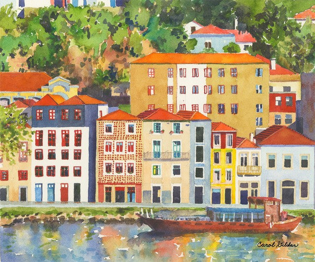 Porto on the Douro Watercolor