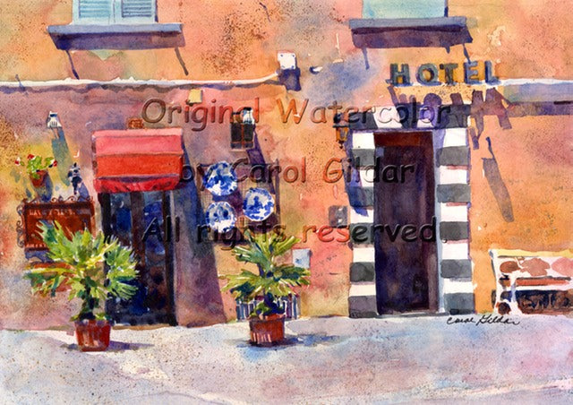 Umbria Hotel Watercolor
