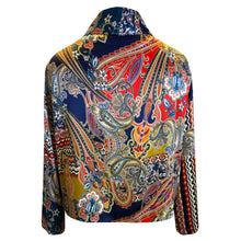 Load image into Gallery viewer, Beautiful Multicolor Print Silk Kimono Jacket
