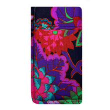 Load image into Gallery viewer, Handcrafted Magenta Floral Eyeglass Padded Lined Case
