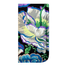 Load image into Gallery viewer, Handcrafted Floral on Black Eyeglass Padded Lined Case
