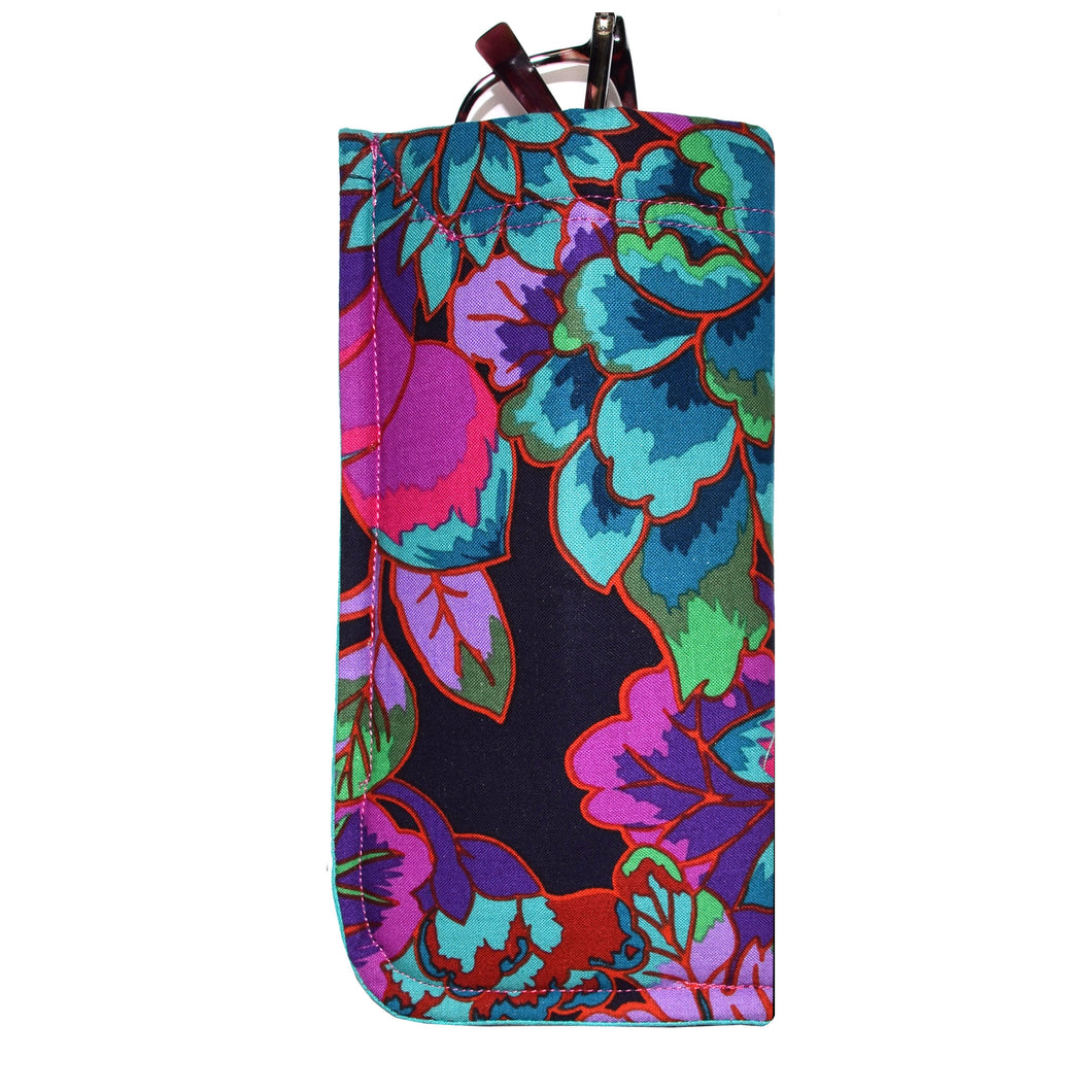 Handcrafted Floral Eyeglass Padded Lined Case
