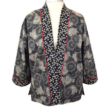 Load image into Gallery viewer, Kimono Style Jacket with Contrast Neckband
