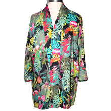 Load image into Gallery viewer, Elegant Hawaiian Floral Print Silky Kimono Jacket
