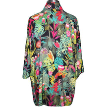 Load image into Gallery viewer, Elegant Hawaiian Floral Print Silky Kimono Jacket
