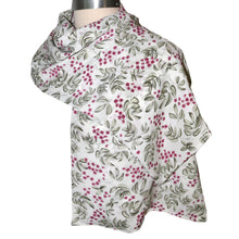 Load image into Gallery viewer, Lovely Crepe de Chine Silk Eucalyptus Print Kimono Jacket with Scarf
