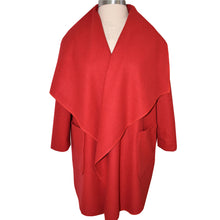 Load image into Gallery viewer, Crimson Wool Blend Wrap Jacket
