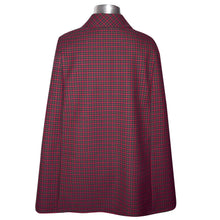 Load image into Gallery viewer, Luxuriant Checked Heavyweight Wool Twill Cape

