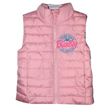 Load image into Gallery viewer, Adorable Child’s Pink Barbie Embroidered Puffer Vest
