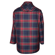 Load image into Gallery viewer, Striking Black Red Plaid Wool Blend Shawl Collar Jacket
