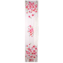 Load image into Gallery viewer, Delicate Pink Floral Handpainted Silk Tallit Prayer Shawl
