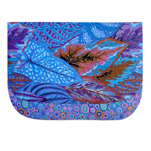 Load image into Gallery viewer, Blue Feather and Circles Pattern iPad Padded Tablet Sleeve
