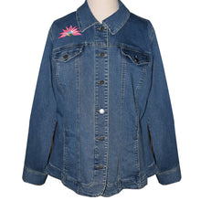Load image into Gallery viewer, Bluebird Embroidered Denim Jeans Jacket 3X
