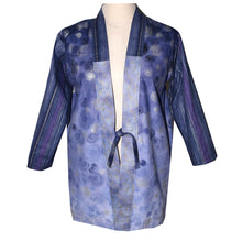 Load image into Gallery viewer, One of a kind Lavender Print Cotton Kimono Jacket
