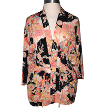 Load image into Gallery viewer, Beautiful One of a Kind Floral Kimono Tie Front Jacket
