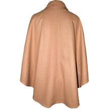 Load image into Gallery viewer, Luxurious Beige Camelhair Wool Unlined Cape with Tie
