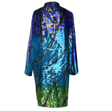 Load image into Gallery viewer, Stunning Multicolor Print Silk/Rayon Devore Kimono
