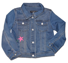 Load image into Gallery viewer, Child’s Embroidered Unicorn Denim Jeans Jacket 4T
