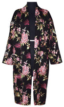 Load image into Gallery viewer, Embroidered Floral Hummingbird Lace Kimono Style Jacket
