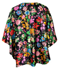 Load image into Gallery viewer, Exquisite One of a Kind Floral 100% Silk Poncho
