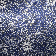 Load image into Gallery viewer, Luxurious One of a Kind Blue Print Silk Charmeuse Kimono Jacket
