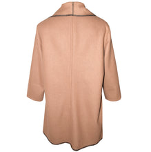 Load image into Gallery viewer, Luxurious Tan Cashmere Wool Blend Wrap Coat with Tie Belt
