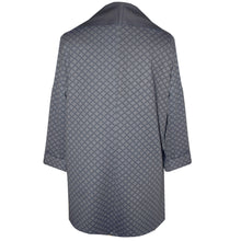 Load image into Gallery viewer, Soft Deep Grey Print Stretch Knit Wrap Coat
