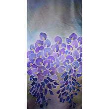 Load image into Gallery viewer, Wisteria Blue Violet Charmeuse Silk Scarf
