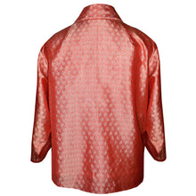 Load image into Gallery viewer, Beautiful Coral Pattern Red Indian Silk Kimono Jacket
