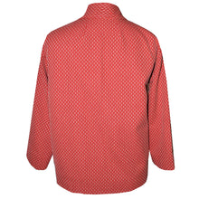 Load image into Gallery viewer, Luscious Tangerine Red with White Thread Textured Kimono Jacket
