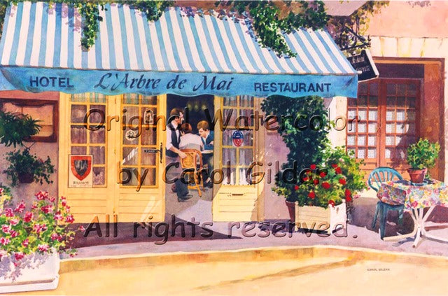French Bistro Watercolor